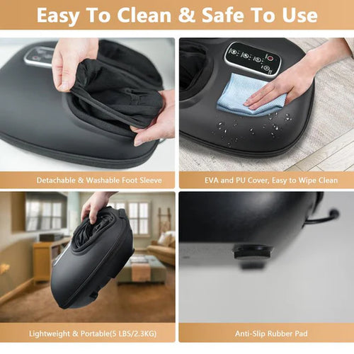 Foot Massager with Compression & Infrared Heat