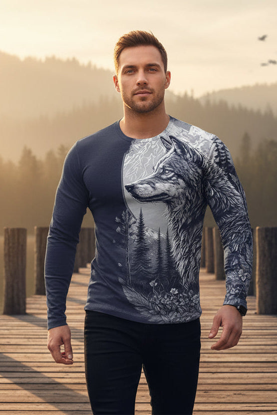 Wolf Graphic Tee: Rugged Spirit, Urban Comfort