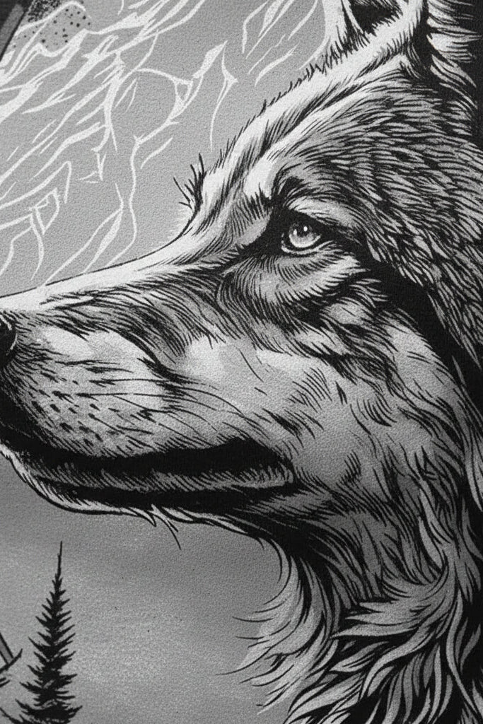 Wolf Graphic Tee: Rugged Spirit, Urban Comfort
