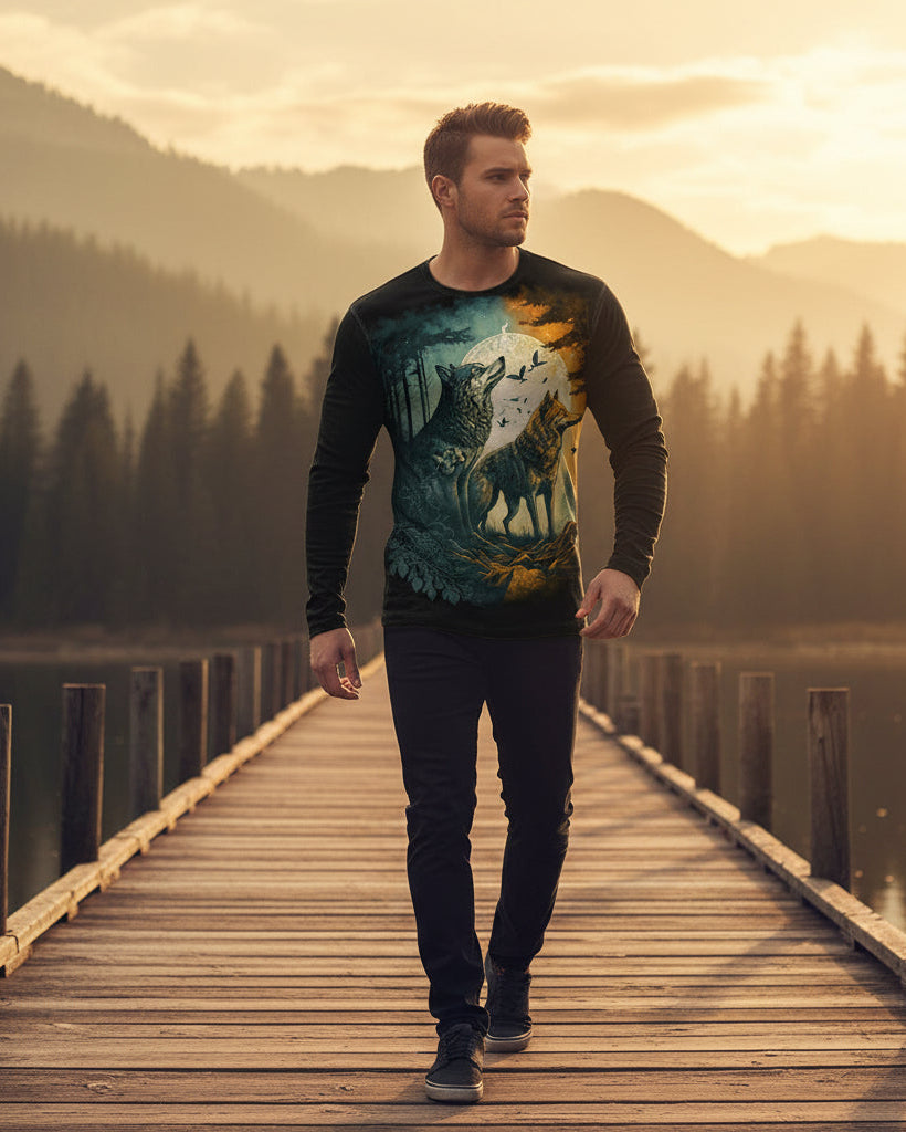 Wolf Graphic Tee: Rugged Spirit, Urban Comfort