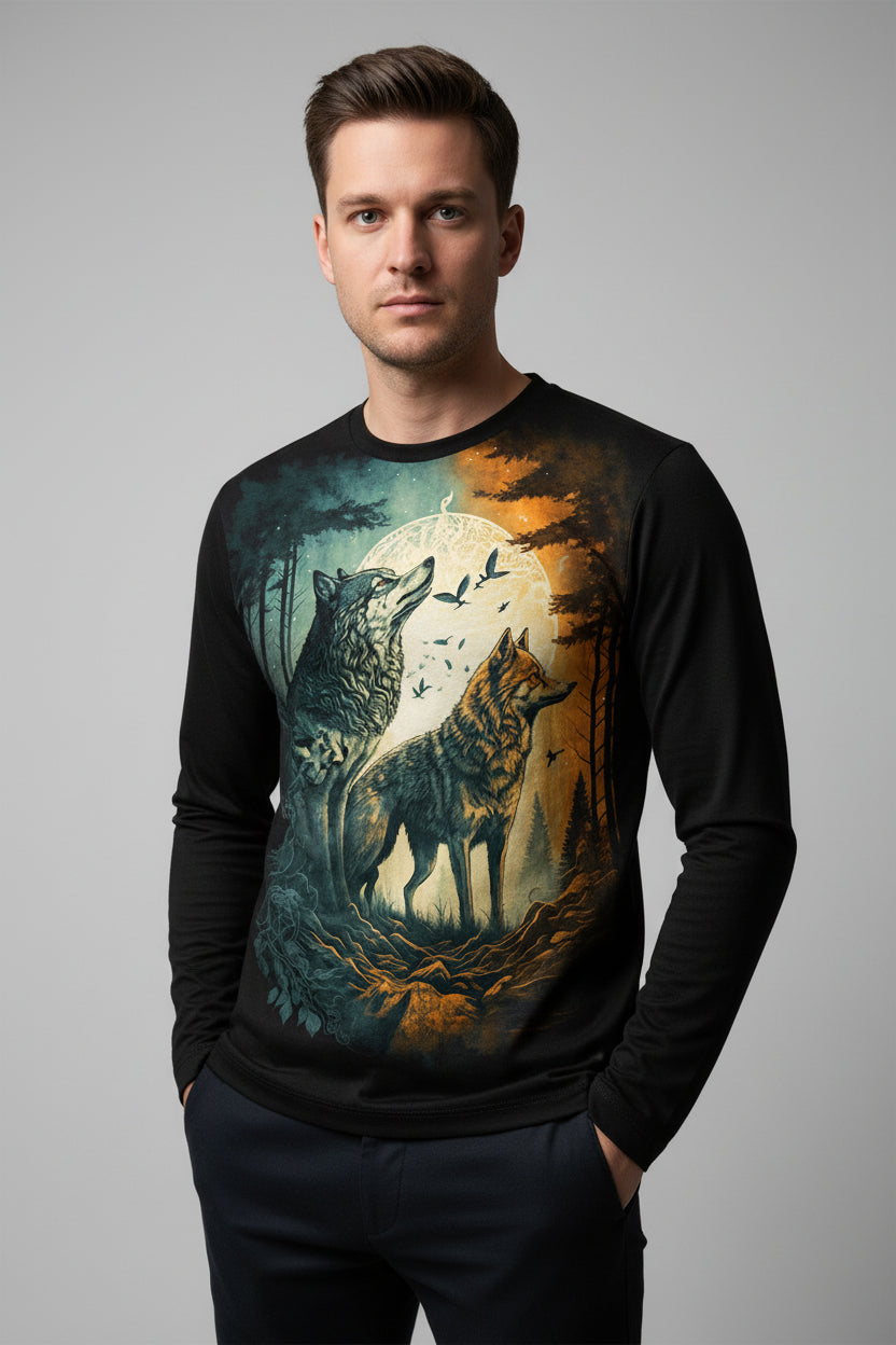 Wolf Graphic Tee: Rugged Spirit, Urban Comfort