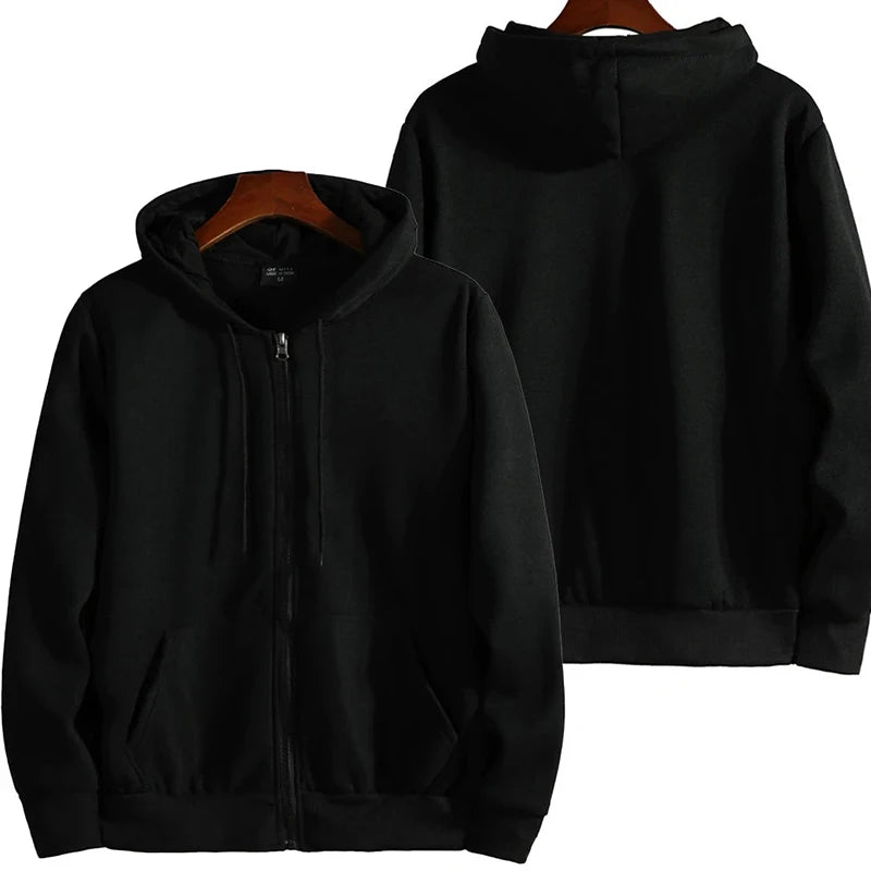 Zipper Hoodies Autumn Winter Men's