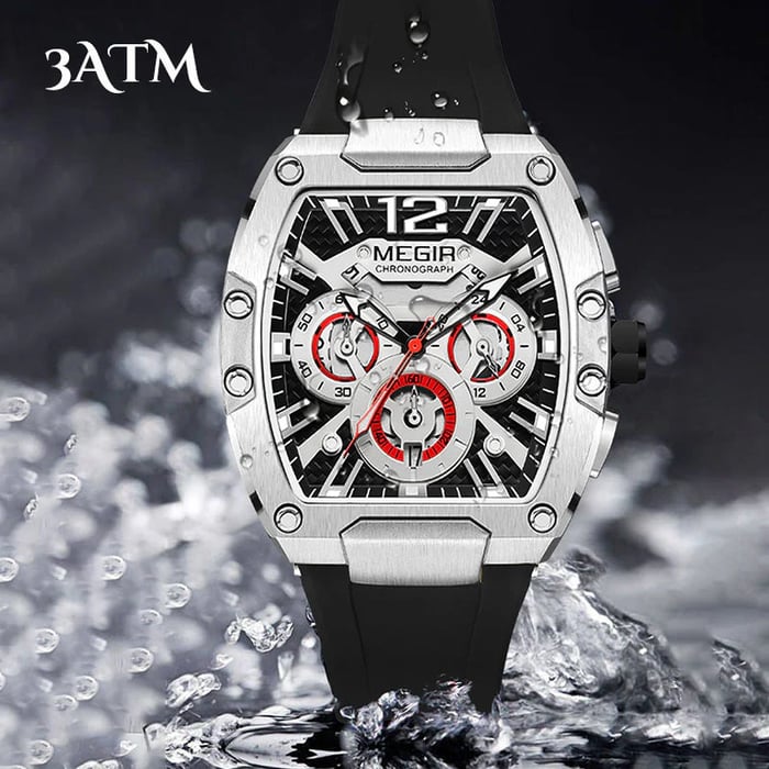 Men's Fashion Quartz TONNEAU Watch