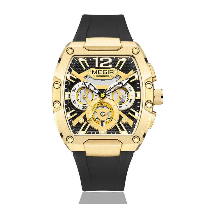 Men's Fashion Quartz TONNEAU Watch